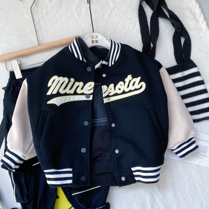 Children's Clothing Boys All-match Korean Baseball Uniform Jacket