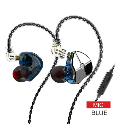 In-ear Wired Subwoofer Mobile Phone With Microphone Music Game Earplugs