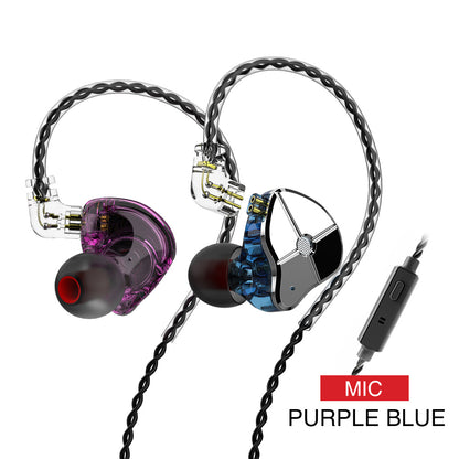 In-ear Wired Subwoofer Mobile Phone With Microphone Music Game Earplugs