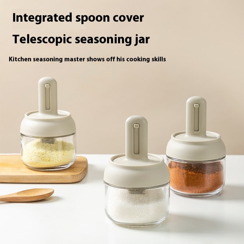 Telescopic Seasoning Glass Kitchen Spice Jar