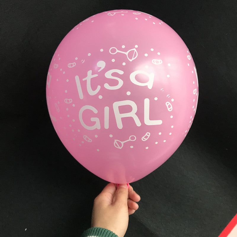 Party decoration reveals gender balloon