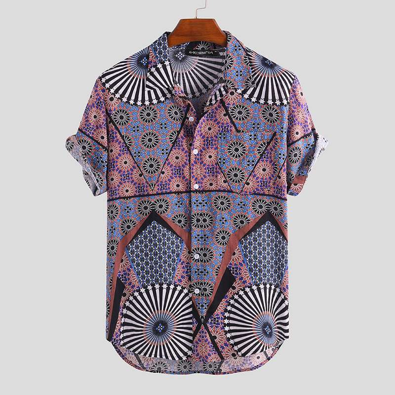 Men Short Sleeve Beach