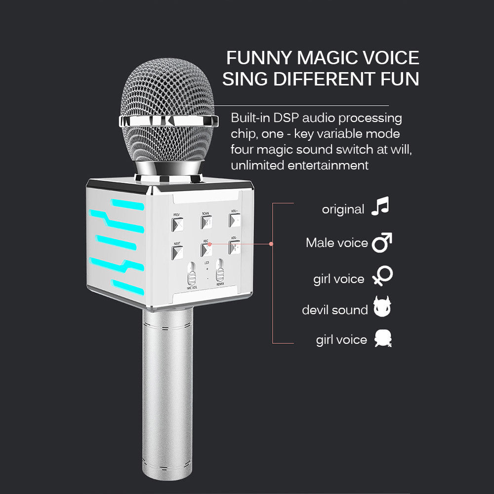 Wireless Bluetooth Condenser Microphone Microphone Audio Integrated