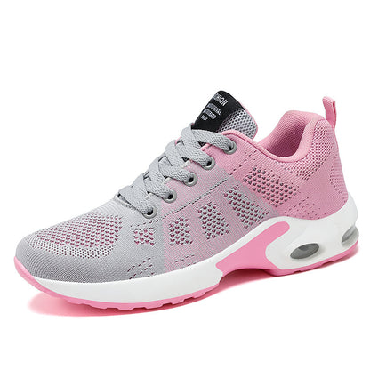 Casual Shoes Breathable Lightweight Mother Shoes Lace-up Cushioned Sneakers Women