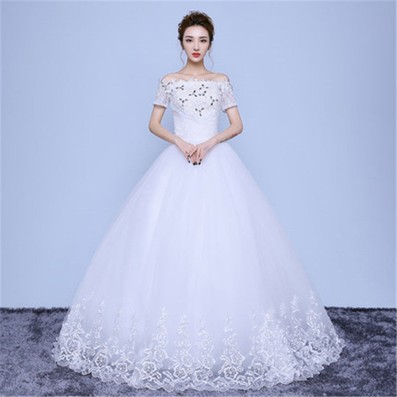 Wedding Dress Bridal Sleeves Wedding Wedding Dress Was Thin And Thin