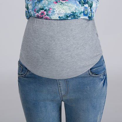 Maternity embroidered jeans