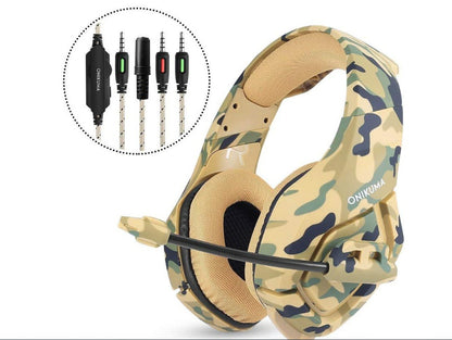 Destruction Camouflage Gaming Headset