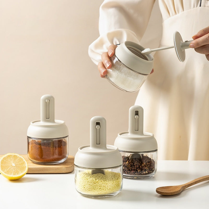 Telescopic Seasoning Glass Kitchen Spice Jar