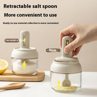 Telescopic Seasoning Glass Kitchen Spice Jar