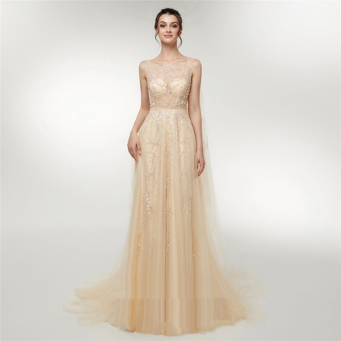 Engerla Wedding Dress Fall New Long Dress