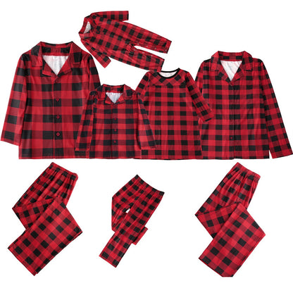 European And American Christmas Parent-child Pajamas Set