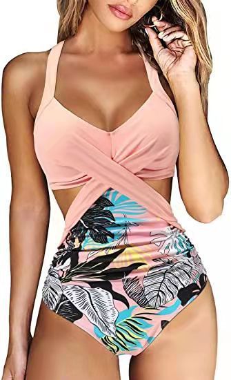 Cross Midriff Outfit Sexy Swimsuit Women