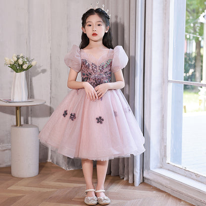 Children Host Summer Performance Princess Dress