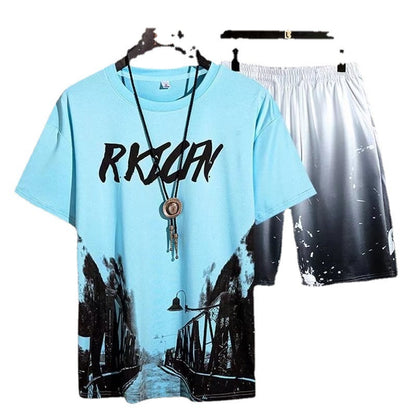 Men's Short-sleeved T-shirt Summer Suit