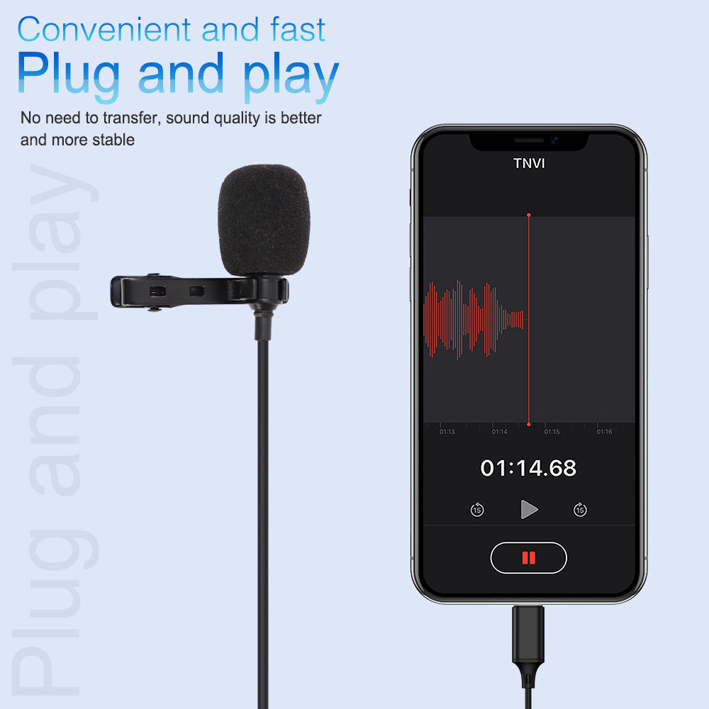 Mobile phone lavalier microphone