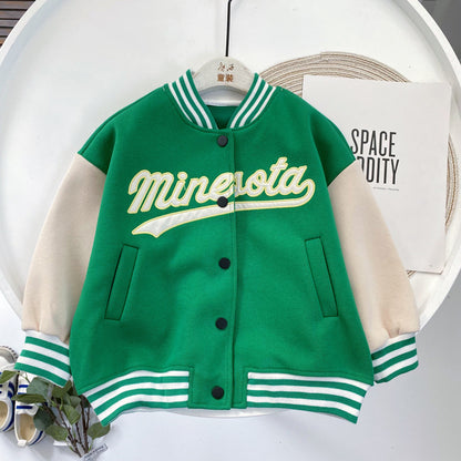 Children's Clothing Boys All-match Korean Baseball Uniform Jacket