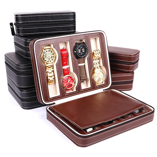 PU Leather 8-digit Watch Storage Display Packaging Bag