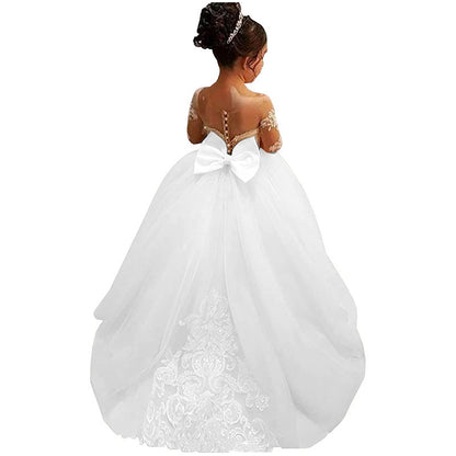 Girls' Pettiskirt Children's Princess Piano Performance Flower Girl Wedding Dress