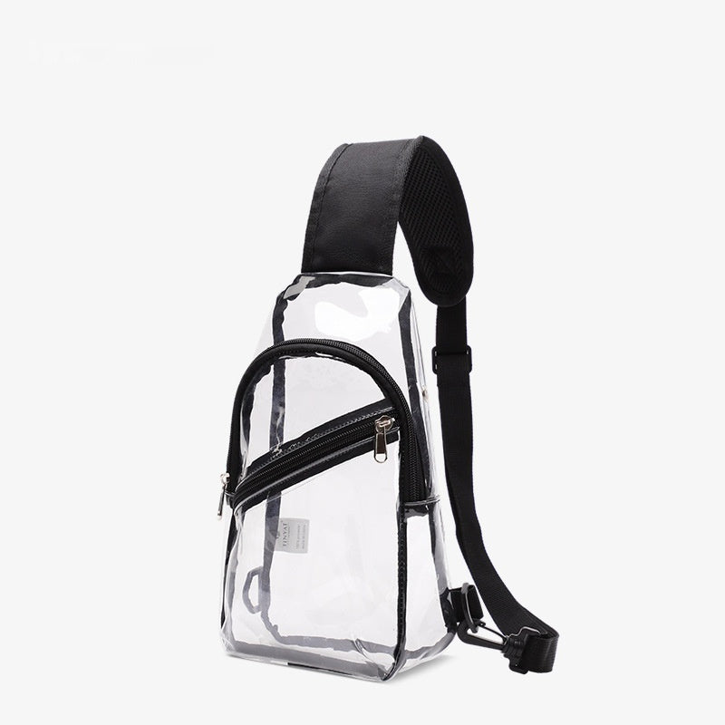 Men's PVC Waterproof Transparent Chest Bag