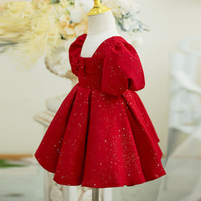 Catwalk Red Baby Zhuazhou Umbrella Princess Dress