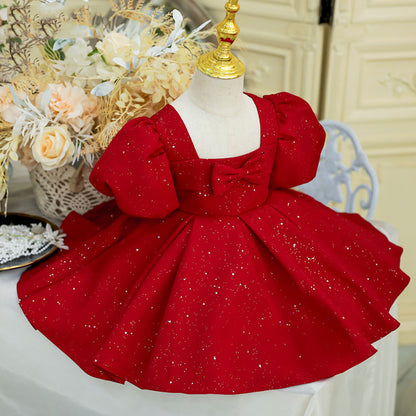 Catwalk Red Baby Zhuazhou Umbrella Princess Dress