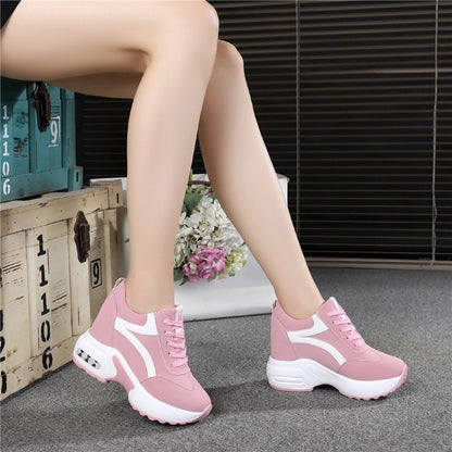 Women's Sports Height Increasing Insole Wedge Platform Shoes