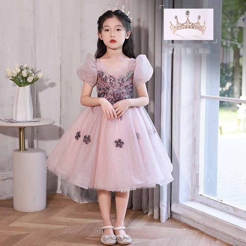 Children Host Summer Performance Princess Dress