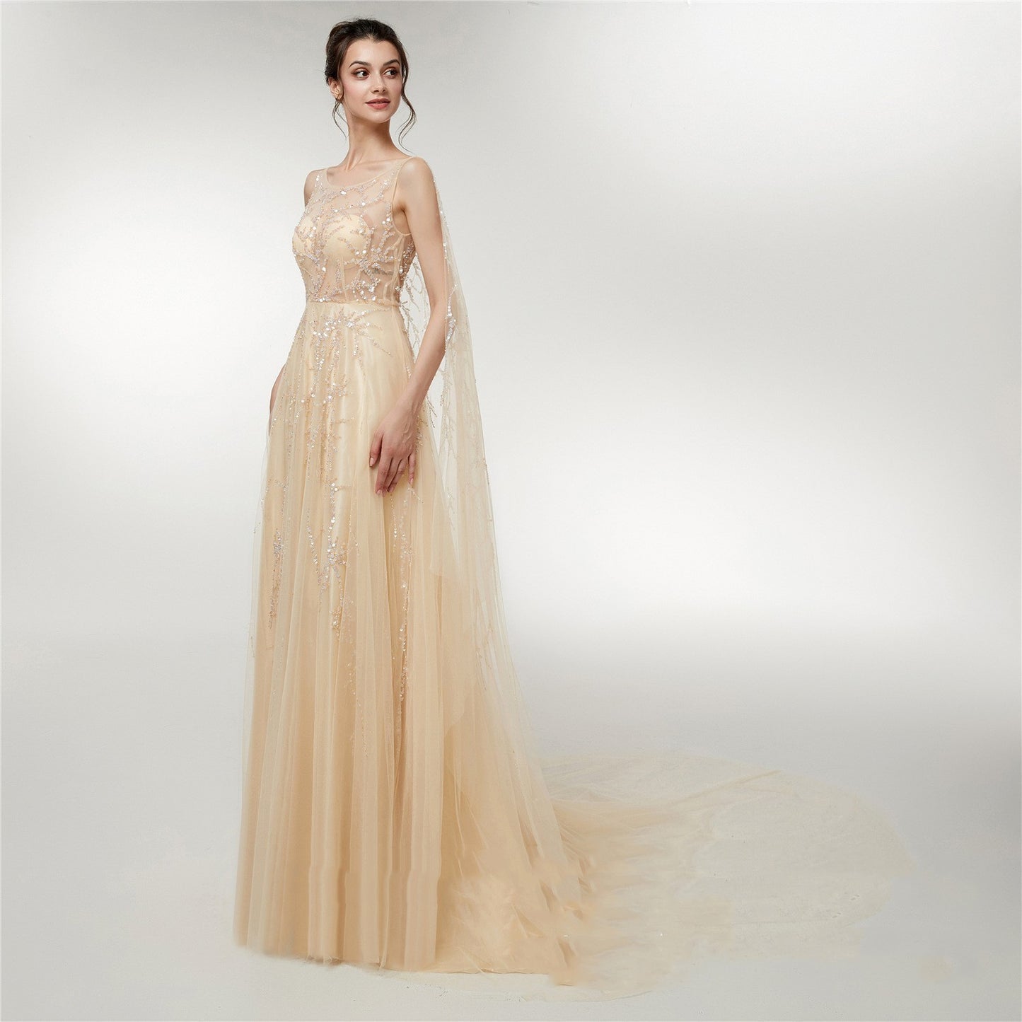 Engerla Wedding Dress Fall New Long Dress