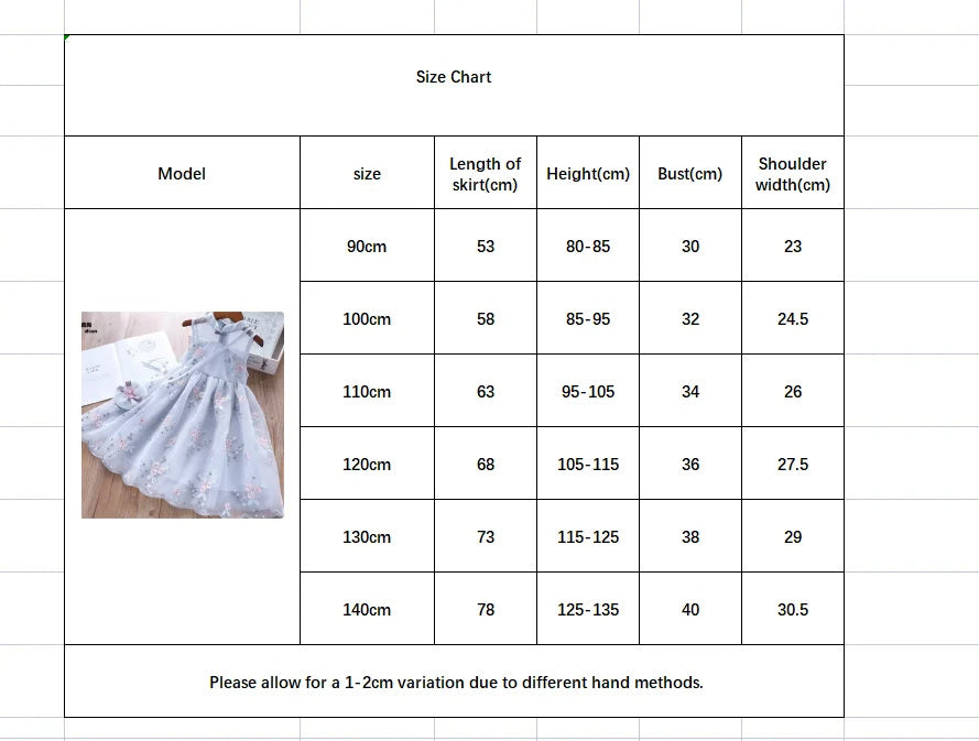 Western Style Improved Cheongsam Princess Dress Children's Vest Tulle Skirt