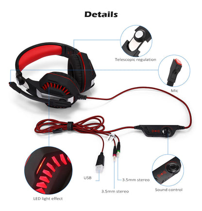 Computer Gaming Headset Headset E-sports Headset with Microphone Microphone