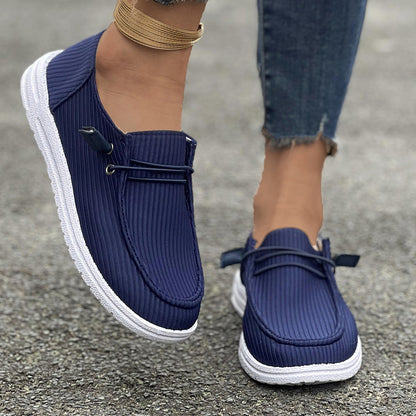 Women's European And American Flat Bottom Slip On Low-top Casual Shoes