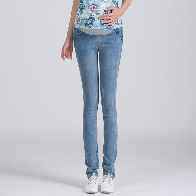 Maternity embroidered jeans