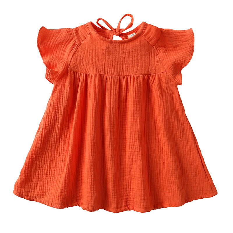 Princess Dress Children Fashionable Short Sleeve Dress