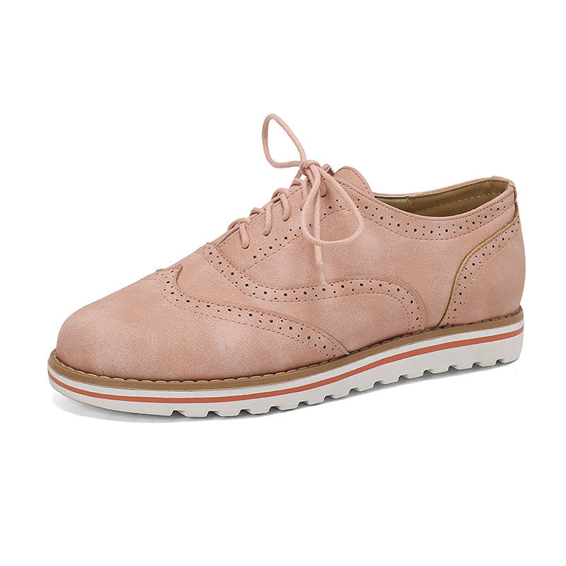 Brogue Burnt Women's Shoes Spring And Autumn