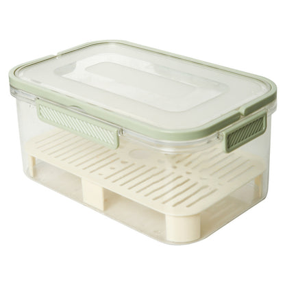 Portable Draining Vegetables Refrigerator Crisper Outdoor Picnic Basket Snacks Fruit Storage Box