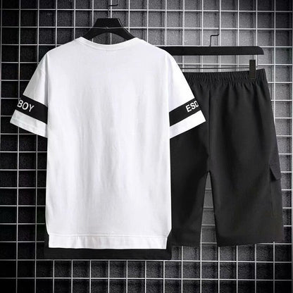 Youth Short Sleeved T Shirt Shorts Men's Trendy Sports Suit