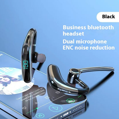 Wireless Bluetooth Single-ear Dual-microphone Noise Reduction Digital Display Headset