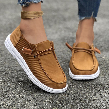 Women's European And American Flat Bottom Slip On Low-top Casual Shoes