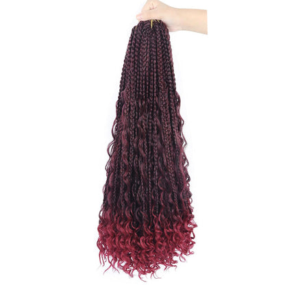 Chemical Fiber Hair Three-strand African Braid Crochet Hair