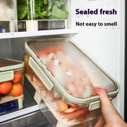 Portable Draining Vegetables Refrigerator Crisper Outdoor Picnic Basket Snacks Fruit Storage Box