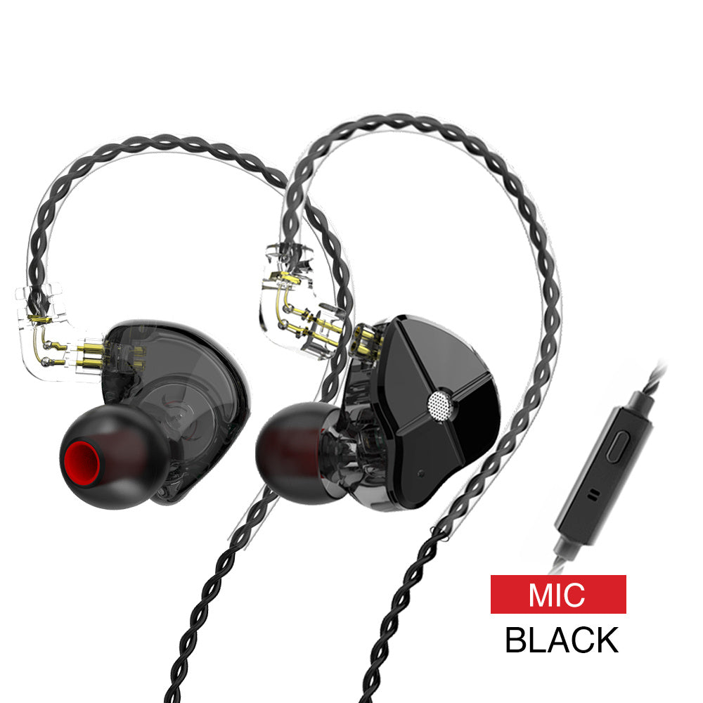 In-ear Wired Subwoofer Mobile Phone With Microphone Music Game Earplugs