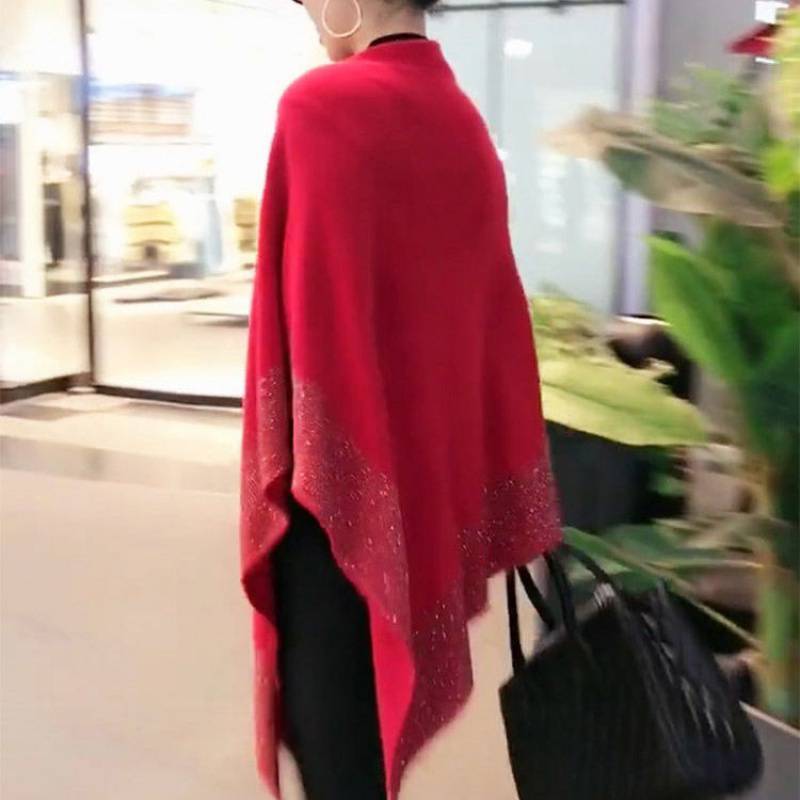 Autumn And Winter Sweater Women Net Red Shawl Jacket