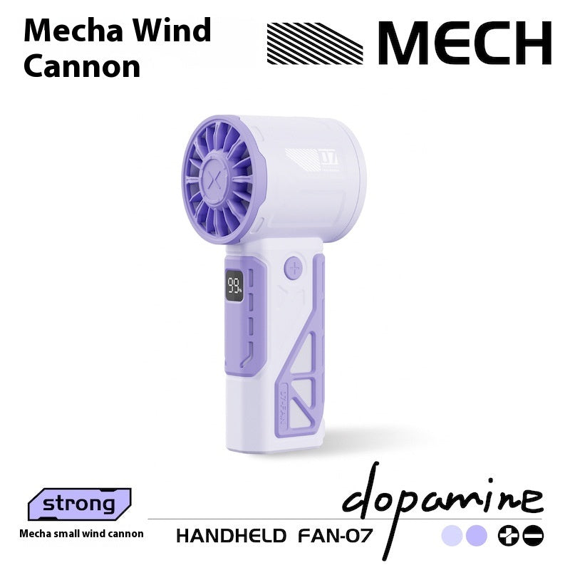 100-speed Handheld High-speed Fan Mecha Outdoor Portable Fan