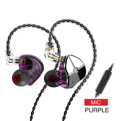 In-ear Wired Subwoofer Mobile Phone With Microphone Music Game Earplugs