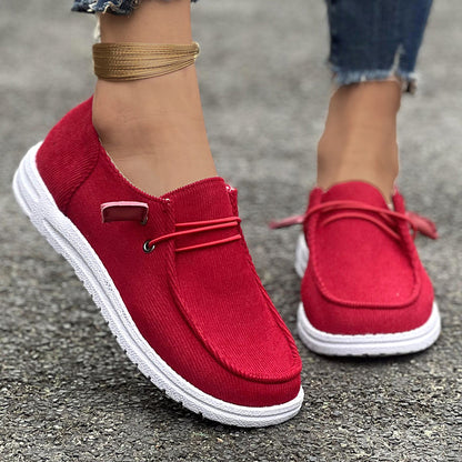 Women's European And American Flat Bottom Slip On Low-top Casual Shoes